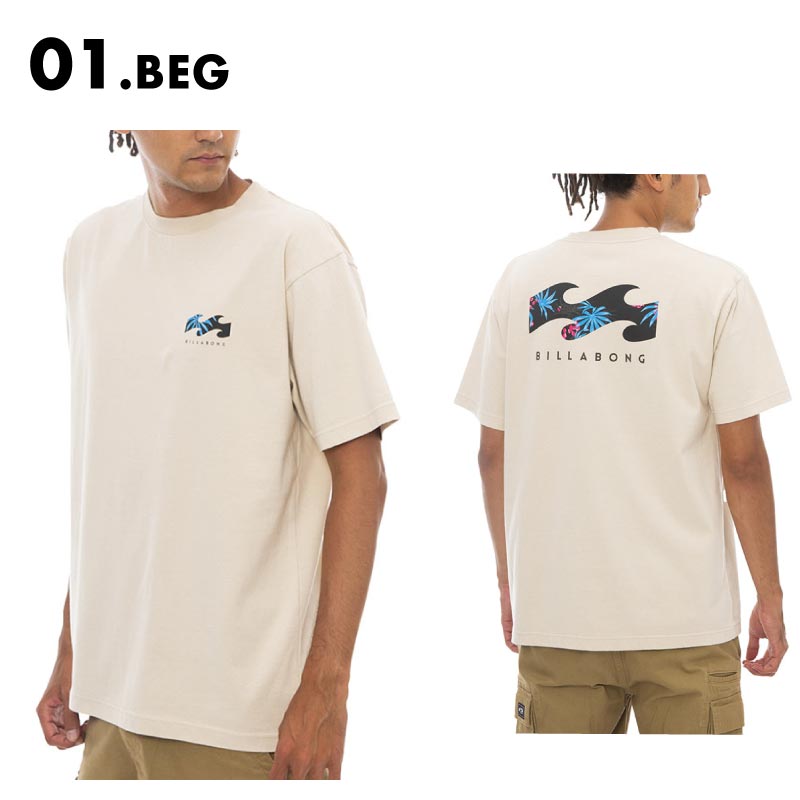 BILLABONG/ビラボン メンズ 半袖 Tシャツ BACK WAVE 2023 SPRING バックプリント ロゴ カットソー 春夏 半そで トップス BD011-208｜ocstyle｜02