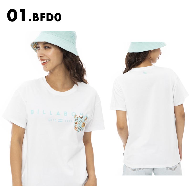 BILLABONG/ビラボン レディース Tシャツ PATTERN POCKET LOGO 2023...
