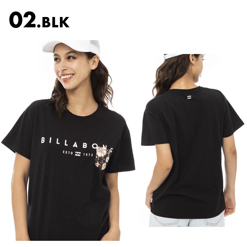BILLABONG/ビラボン レディース Tシャツ PATTERN POCKET LOGO 2023...