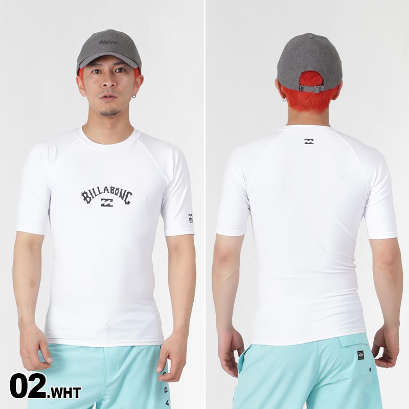 至上 BILLABONG ビラボン メンズ ティーシャツ ビーチ プール 海水浴 BC011-852 UVカット ラッシュガード Tシャツ 水着 半袖  サーフィン 半そで UPF50 ラッシュガード
