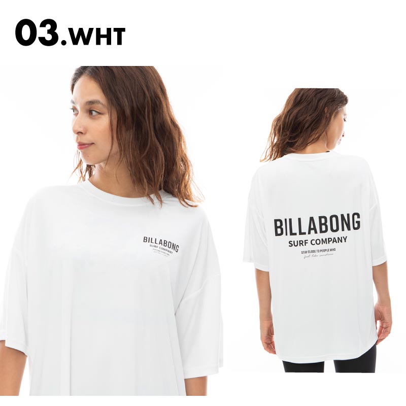 BILLABONG/ビラボン レディース 半袖 ラッシュガード LOGO BIG RASH TEE ...