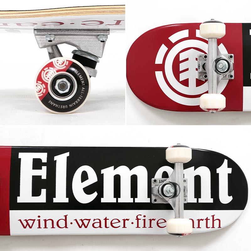 ELEMENT/エレメント キッズ スケートボード コンプリートデッキ 7.375インチ スケボー ギア デッキ トラック ウィール付き 完成品  BD027-408