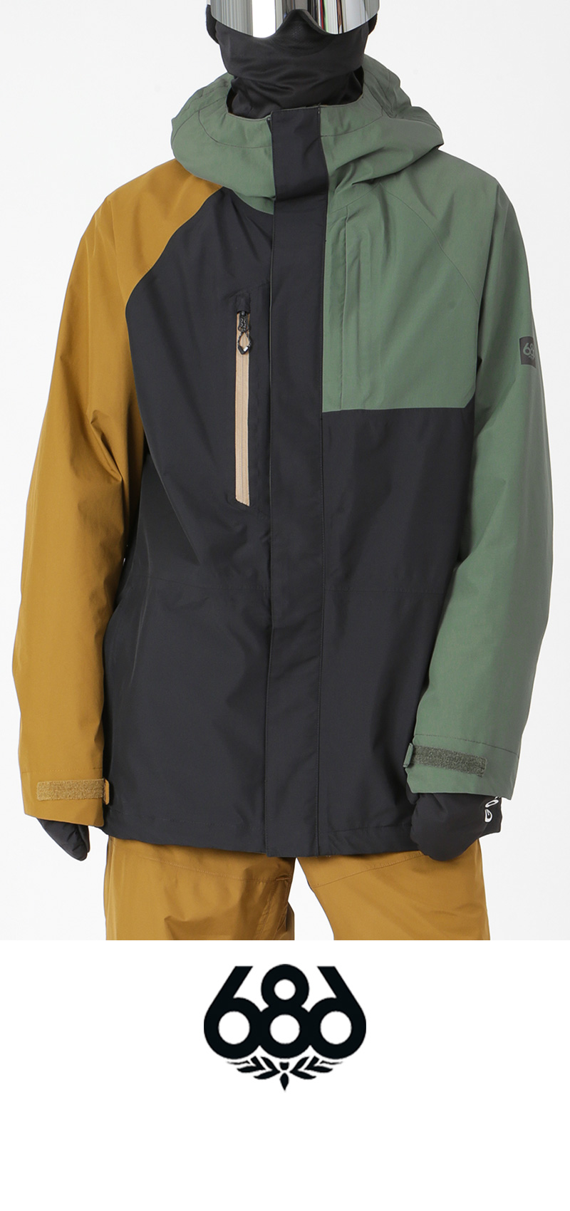 686/シックスエイトシックス メンズ GORE-TEX スノーボードウェア ジャケット M2W107 スノボウェア スノーウェア ゴアテッの