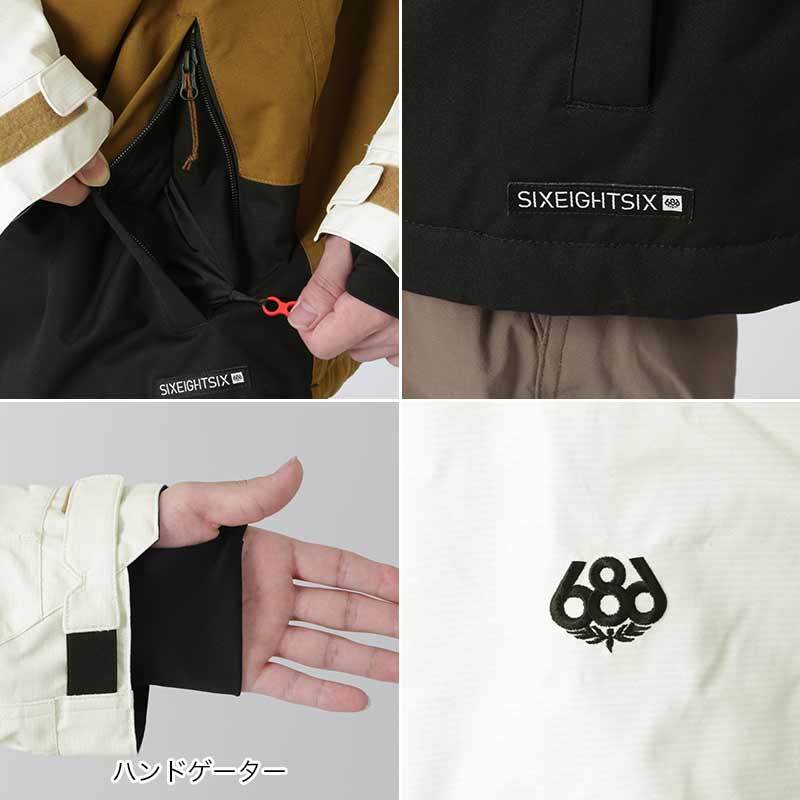 686/シックスエイトシックス メンズ M2W115 スノージャケット スノボ