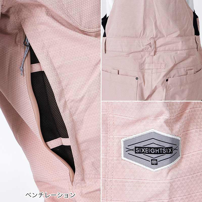 686/シックスエイトシックス レディース スノー ビブパンツ M2W406