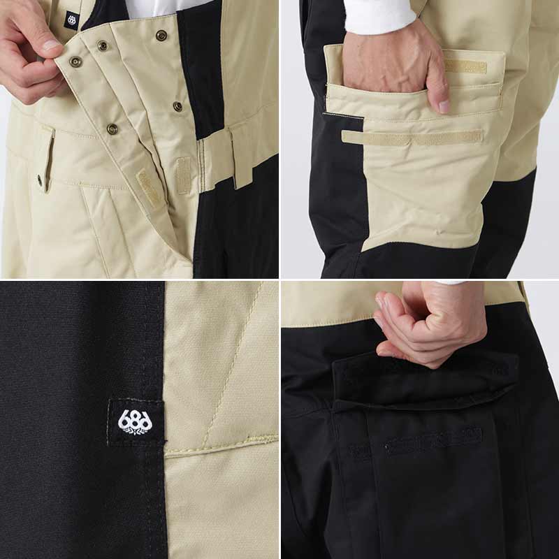 686/シックスエイトシックス メンズ スノー ビブパンツ M2W211