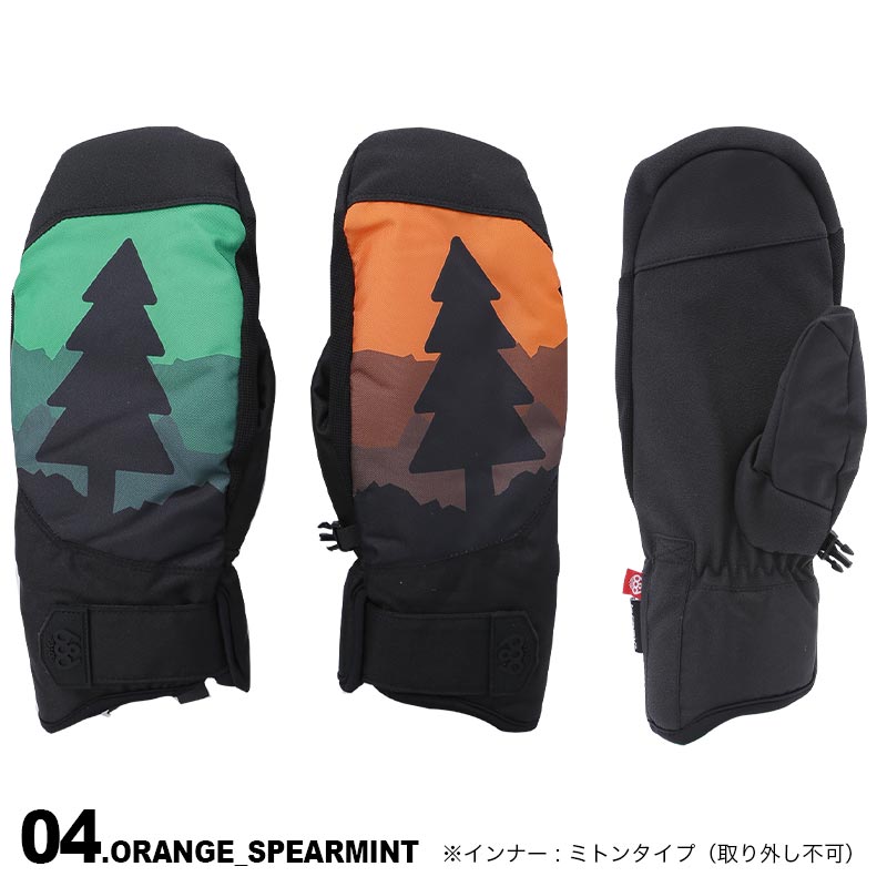 686（シックスエイトシックス） メンズ スノーミトングローブ