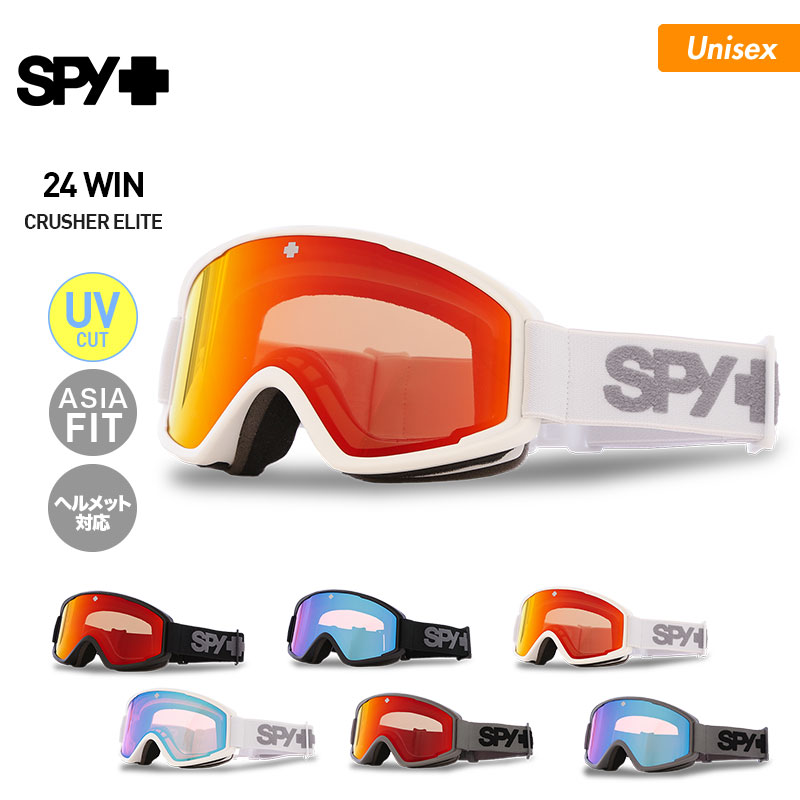 SPY/スパイ メンズ＆レディース スノーゴーグル Crusher_Elite スノーボード スキー保護 スノボゴーグル UVカット ヘルメット対応