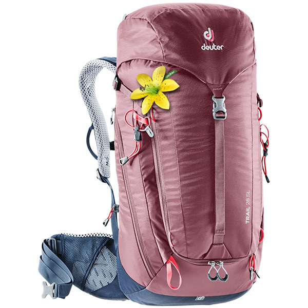 マロン ネイビー Sl D 5322 ドイター トレイル 女性用 釣り 28 ザック Deuter Sl アウトドア バックパック レッド 釣り 旅行用品 トレッキングパック 山渓オンラインショップ店