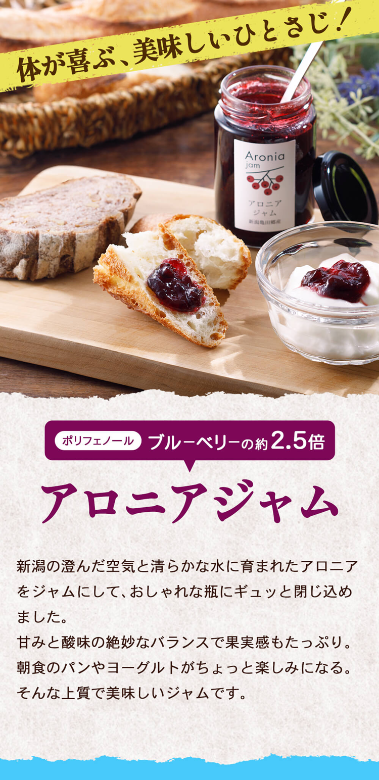 ジャム アロニアジャム 140g×1個 ギフト プレゼント アントシアニン