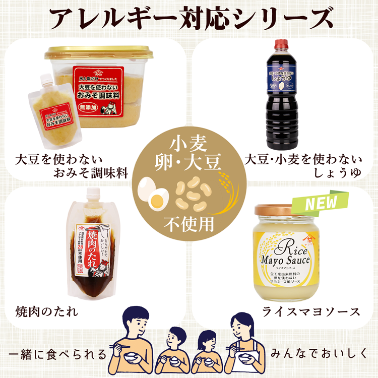 アレルギー対応品
