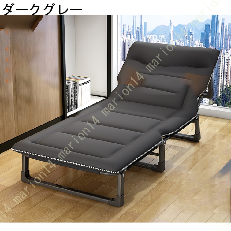 リクライニング 三つ折り コンパクト 簡易ベッド ヘッドレスト