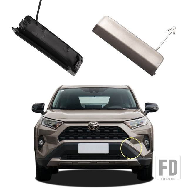 並行輸入品】フロントバンパー牽引フックカバーキャップ トヨタ RAV4