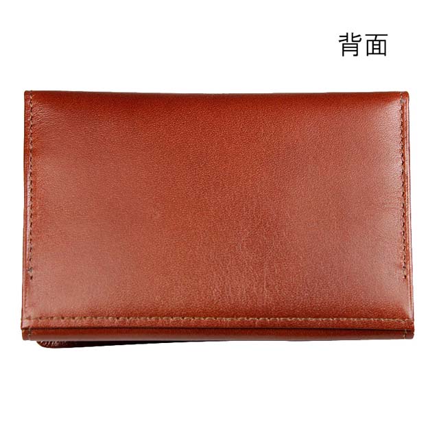 GLEN レザー 名刺入れ ブラウン 封筒型名刺入れ NCC02 [栃木レザー使用]BLK BR - 革工房OHANA