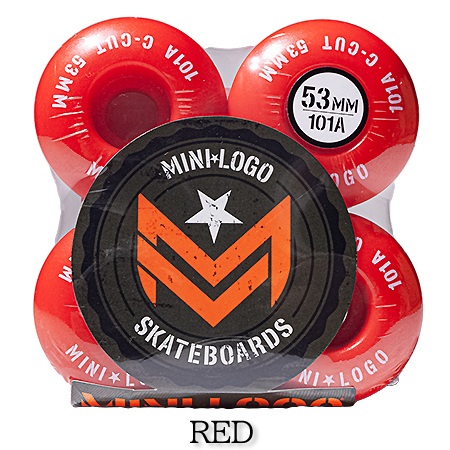 ミニロゴ Mini Logo　53mm 101a スケボー ウィール　新品未使用 ミニロゴ ウィール MINI LOGO A-CUT ハードウィール パーク