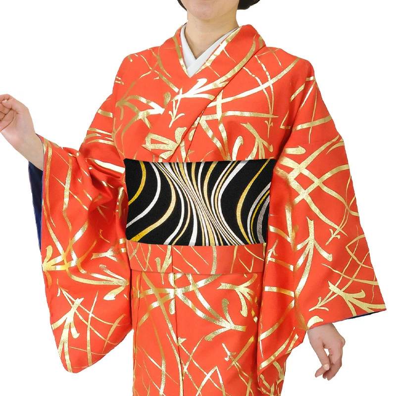 波柄舞踊着物5枚組 踊り 着物 舞踊 衣装 小紋 胴抜き 洗えるきもの 仕立て上がり