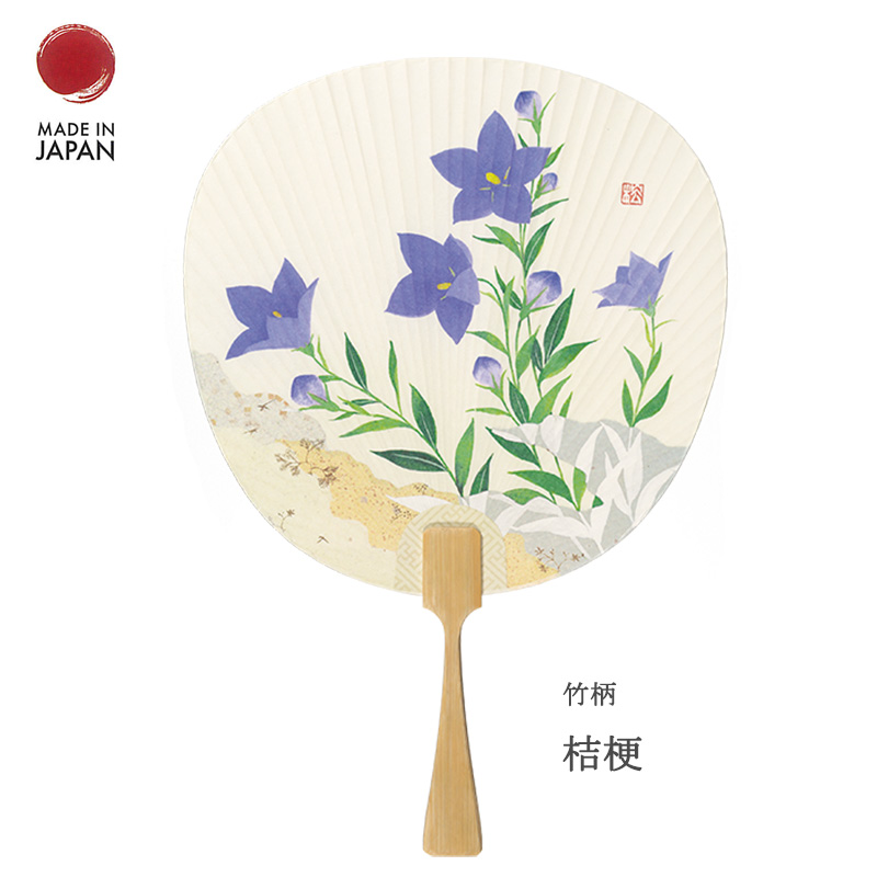 うちわ 団扇 京うちわ 都うちわ 竹 朝顔 うさぎ 桔梗 金魚 和紙 和 和