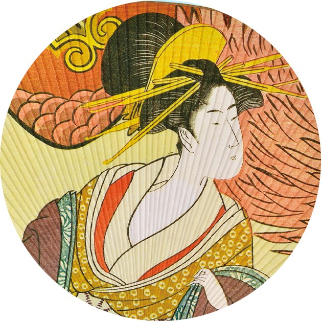 浮世絵！ジャングル大帝レオうちわ 夜長堂】浮世絵 手ぬぐい（国芳 うちわ） | gallery&select shop 縁