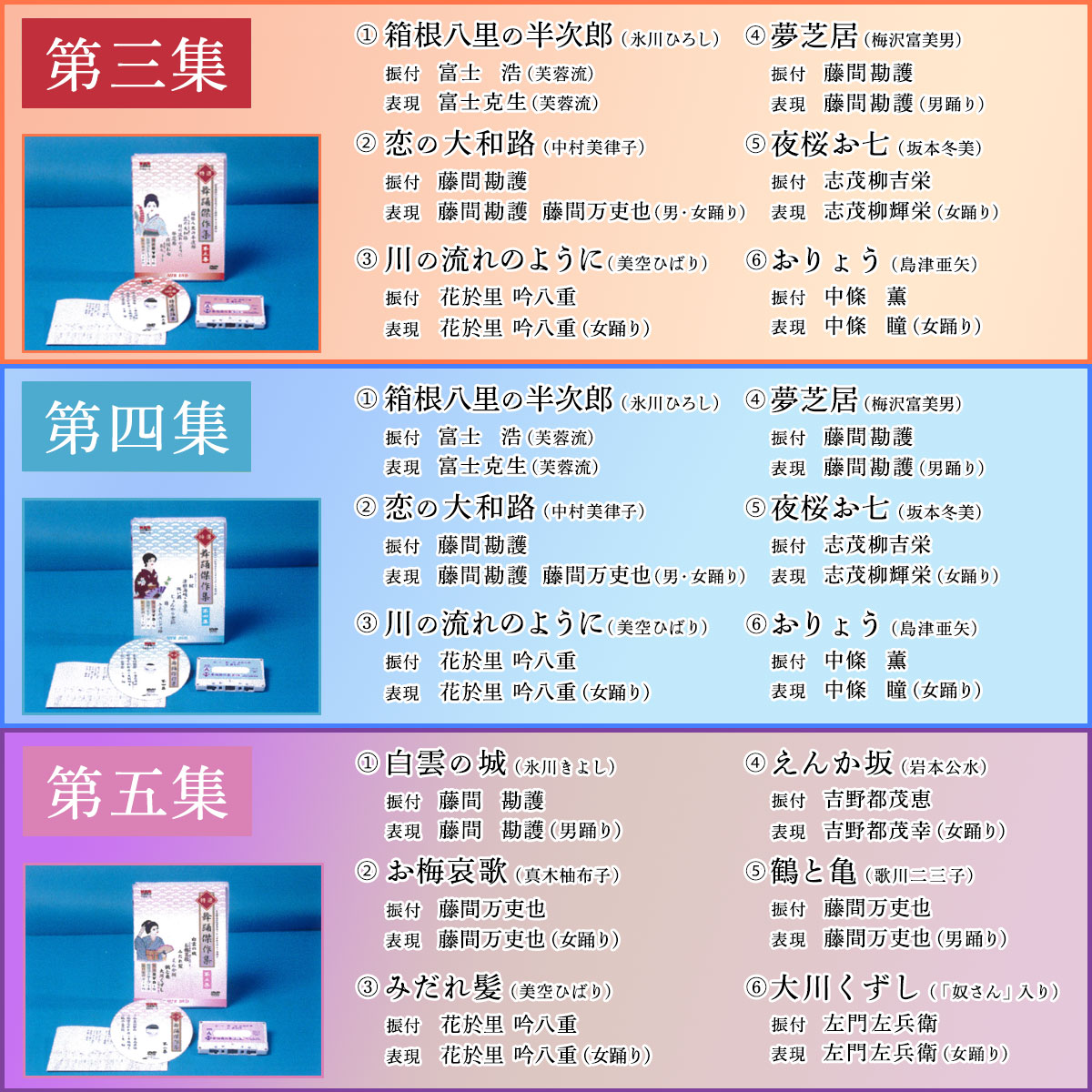 唄踊り　ビデオカセット　カセットテープ9巻セット（難有り）キングレコード 特選舞踊傑作集 第2弾 DVD 舞踊 踊り 唄と踊り カセットテープ