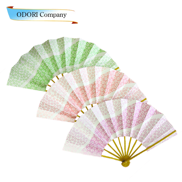 投扇興用扇子 3本セット 桜柄ピンク・パープル・グリーン : ODORI