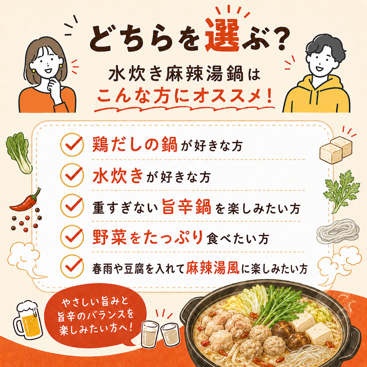 麻辣湯（マーラータン）鍋セット 2〜3人前 選べる2種 [牛もつ麻辣湯鍋 ・ 鶏水炊き麻辣湯鍋]  辛さを調整できる 残暑見舞い・夏ギフト 火鍋 薬膳鍋 |  | 09
