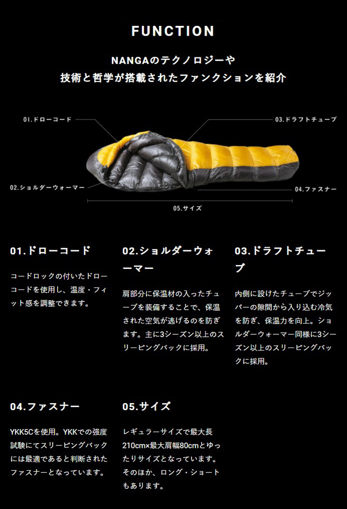 はシングル 楽天市場 ナンガ Nanga マミー型シュラフ 寝袋 スリーシーズン用 アウトレット訳あり ダウンシュラフ 450 レギュラー ゆったりラクラク保管バッグ付き シュラフ 寝袋 マミー型 レギュラー