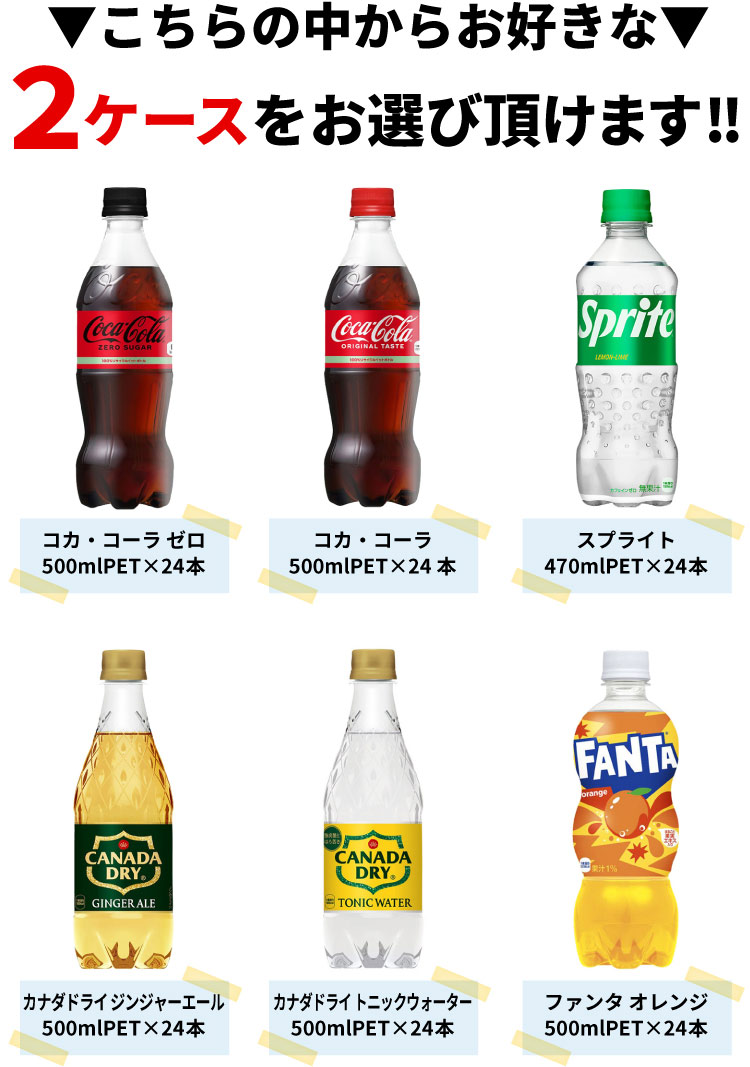 Coca Cola 【よりどり選べる 2ケース】コカ・コーラ 社製 500ml