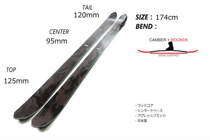 174cm/95mm幅]RIOT SKIS TBS+SQUIRE 11 TCX DEMO ライオット フリースキー＋ビンディングセット 型落ち  旧モデル : 16riot03q-174 : オフワン国道16号 - 通販 - Yahoo!ショッピング