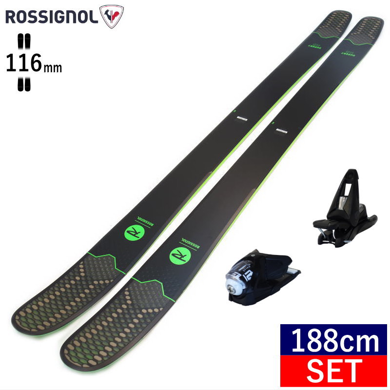 188cm/116mm]ROSSIGNOL SUPER 7 HD+NX 10 ロシニョール フリースキー＋ビンディングセット オールマウンテン  パウダー : 19ross03g-188 : オフワン国道16号 - 通販 - Yahoo!ショッピング