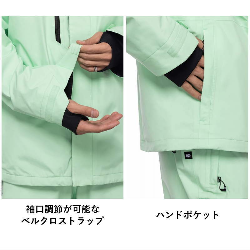 22-23 686 MENS GORE-TEX CORE SHELL JKT KEY LIME Mサイズ メンズ 