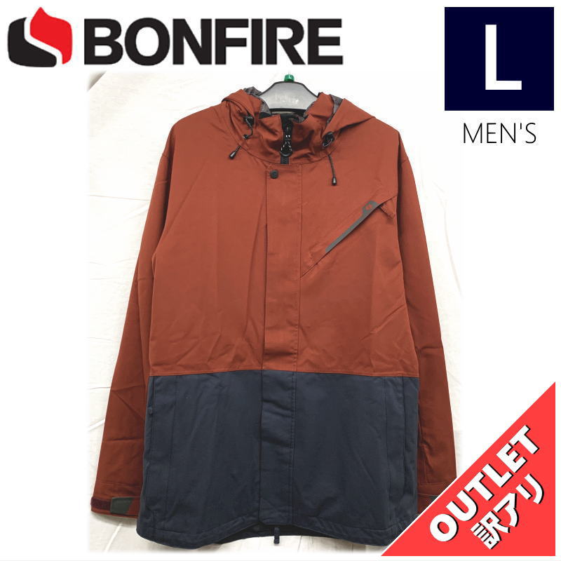 【OUTLET】 BONFIRE ETHER JKT カラー:BURGUNDY INDIGO Lサイズ メンズ スノーボード スキー ジャケット  JACKET アウトレット