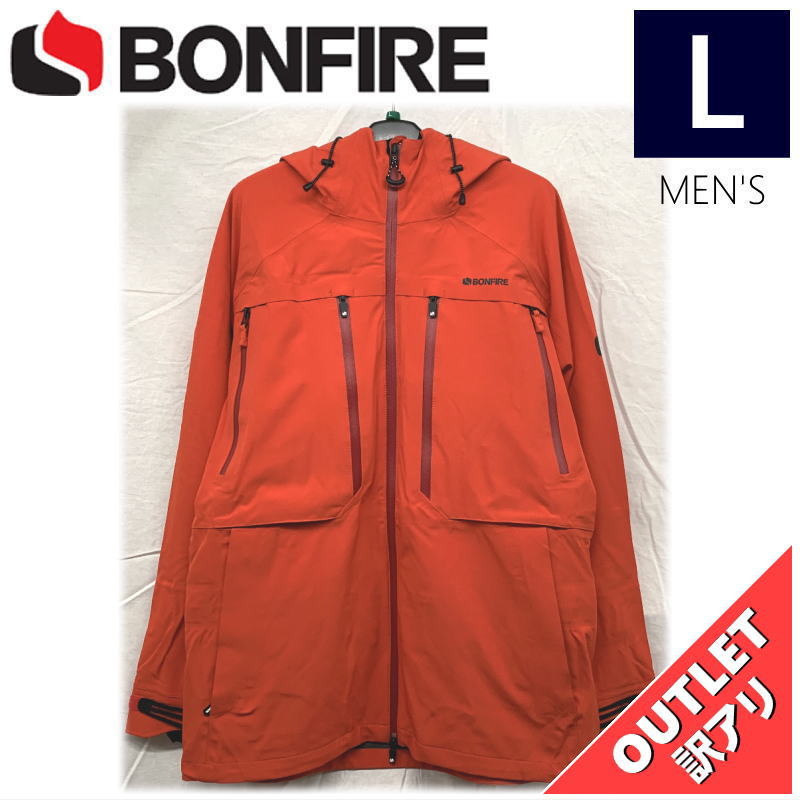 【OUTLET】 BONFIRE APEX 3L NEOSHELL STRETCH 3-IN-1 JKT カラー:RED Lサイズ  メンズ スノーボード スキー ジャケット JACKET アウトレット