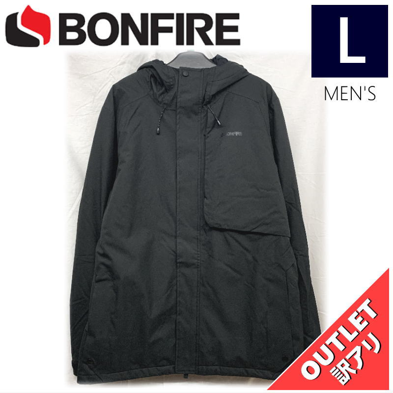 【OUTLET】 BONFIRE STRATA INS JKT カラー:BLACK Lサイズ メンズ スノーボード スキー ジャケット JACKET アウトレット : 200007699000 : オフワン国道16号