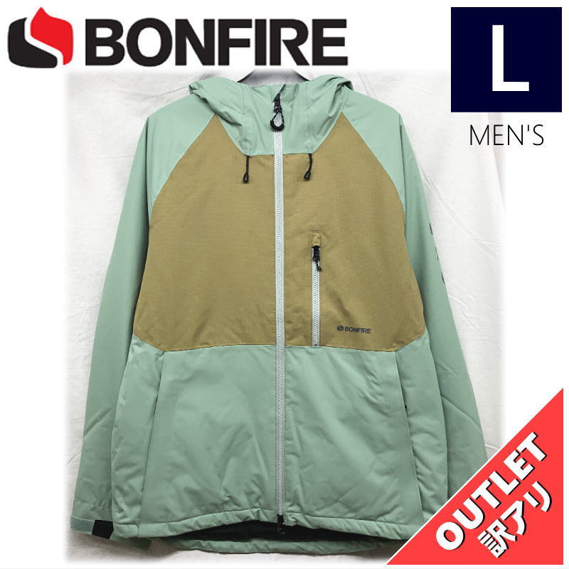 【OUTLET】 BONFIRE PYRE INSULATED JKT カラー:MOSS Lサイズ  メンズ スノーボード スキー ジャケット JACKET アウトレット｜off-1