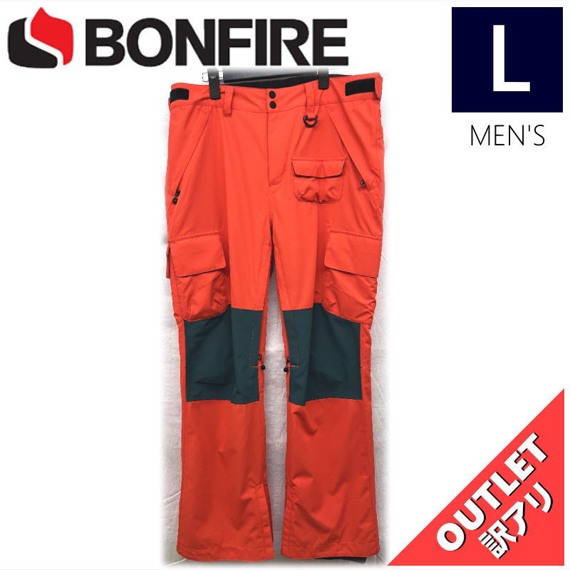 【OUTLET】 BONFIRE TACTICAL STANDARD FIT CARGO PNT WWG カラー:ORANGE Lサイズ メンズ  スノーボード スキー パンツ PANT アウトレット