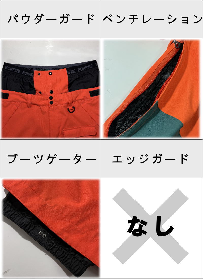 【OUTLET】 BONFIRE TACTICAL STANDARD FIT CARGO PNT WWG カラー:ORANGE Lサイズ メンズ  スノーボード スキー パンツ PANT アウトレット