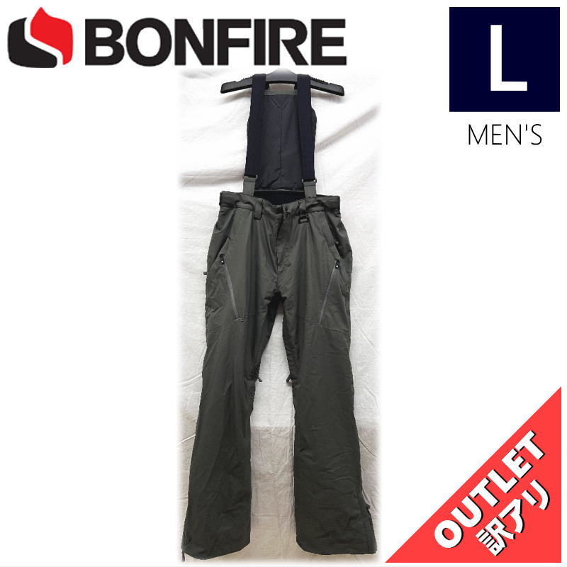 【OUTLET】 BONFIRE SURFACE STRETCH SKI PNT カラー:CHARCOAL Lサイズ  メンズ スノーボード スキー パンツ PANT アウトレット