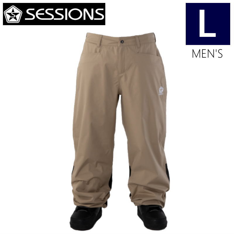 ● SESSIONS BRACKET JOGGER PANT BEIGE Lサイズ セッションズ スノボウェア ジョガーパンツ 23-24