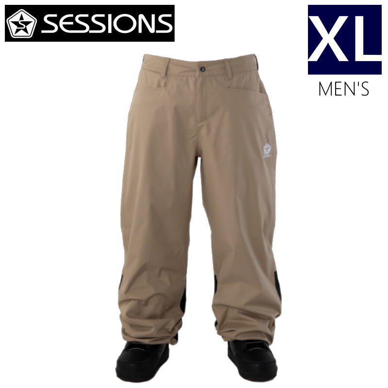 ● SESSIONS BRACKET JOGGER PANT BEIGE XLサイズ セッションズ スノボウェア ジョガーパンツ 23-2