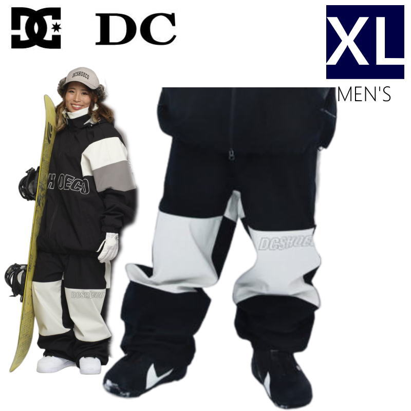 ○ DC SNOW COLOR BLOCK PNT BLK XLサイズ ディーシー スノボウェア 