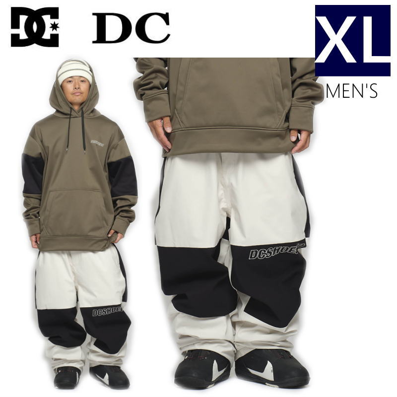 ● DC SNOW COLOR BLOCK PNT WHT XLサイズ ディーシー スノボウェア スノーボード パンツ 23-24 日本正規品