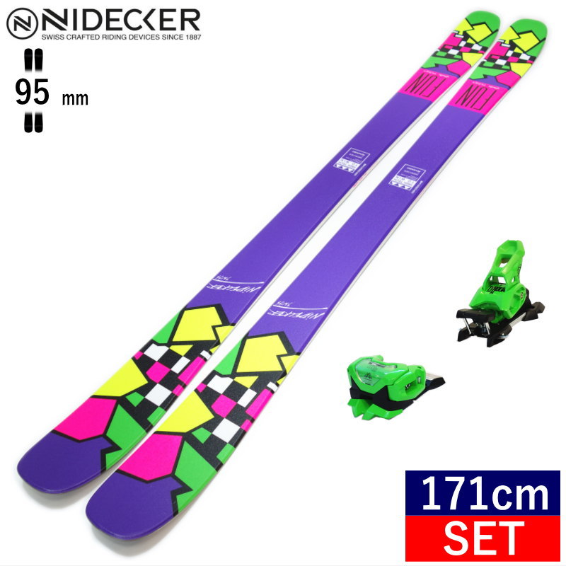 [171cm/95mm]NIDECKER THE SKI+ATTACK 14 GW ナイデッカー フリースキー＋ビンディングセット オールラウンド カービング