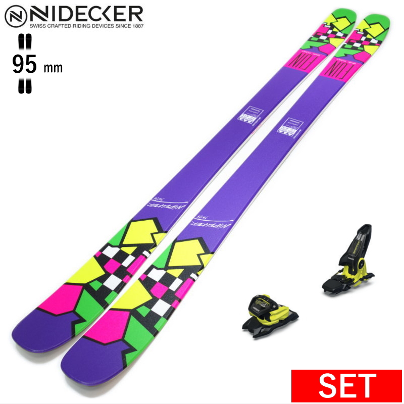 [センター幅95mm 171cm]NIDECKER THE SKI+GRIFFON 13  型落ち旧モデルスキー板セット ツインチップスキー フリースキー フリースタイルスキー | 