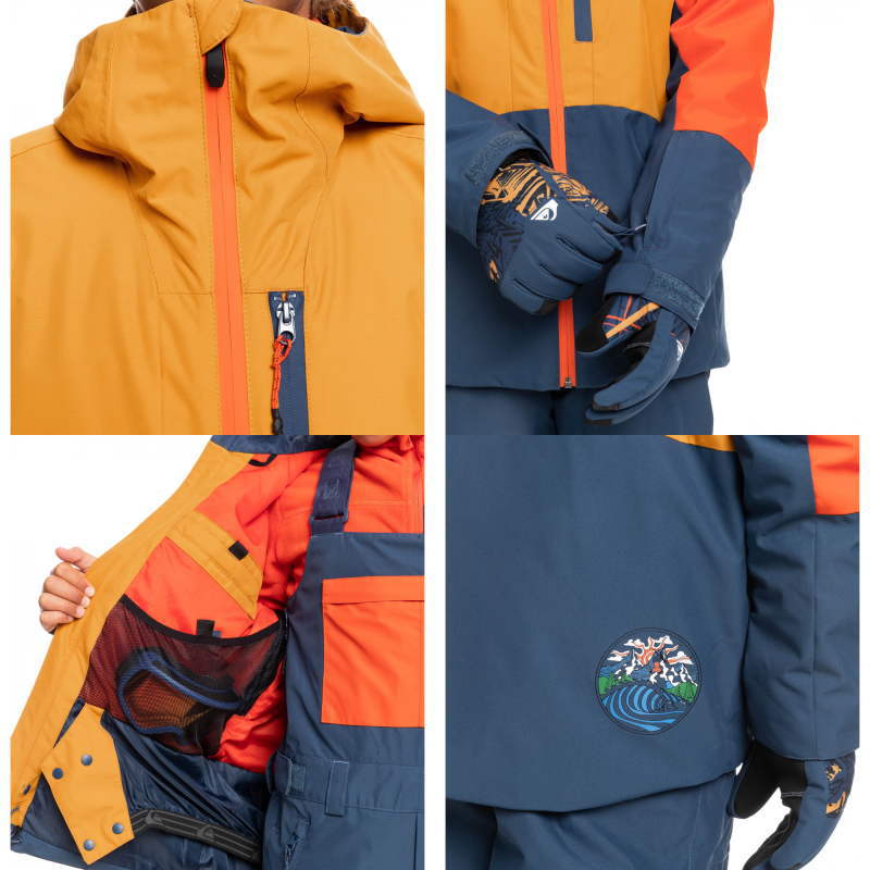 ○ QUIKSILVER KAI JONES AMBITION YOUTH JKT CNR0 130 子供用 キッズ ジュニア スノーボード スキー  ジャケット JACKET 22-23