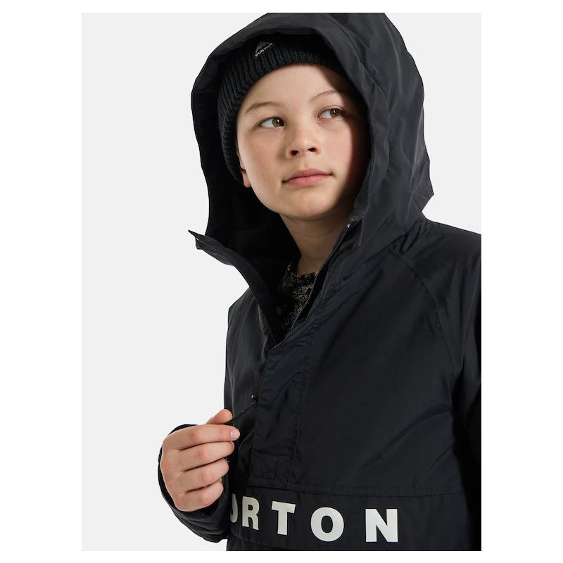 23-24 BURTON KD FROSTNER ANORAK JKT カラー:TRUE BLACK Sサイズ 子供 