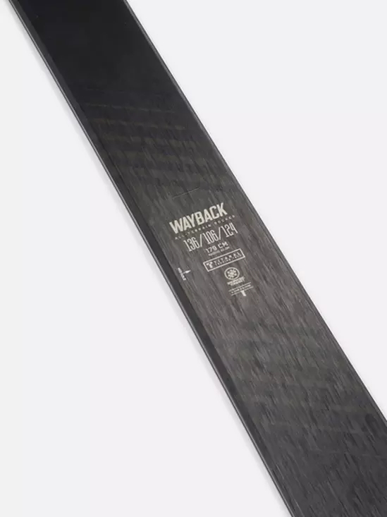 [172cm/106mm幅]22-23 K2 WAYBACK 106 カラー:BLACK ケーツー フリースキー オールラウンド カービングスキー  板単体 日本正規品