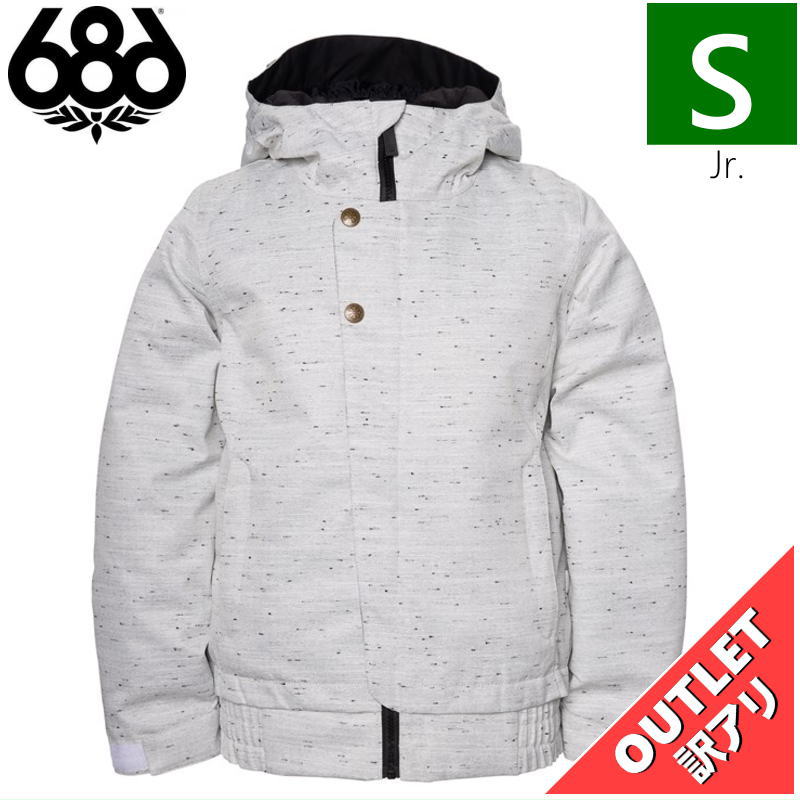 【OUTLET】 ジュニア[Sサイズ]22 686 DAISY INSULATED JKT カラー:WHITE SLUB Sサイズ 子供用  スノーボード スキー アウトレット