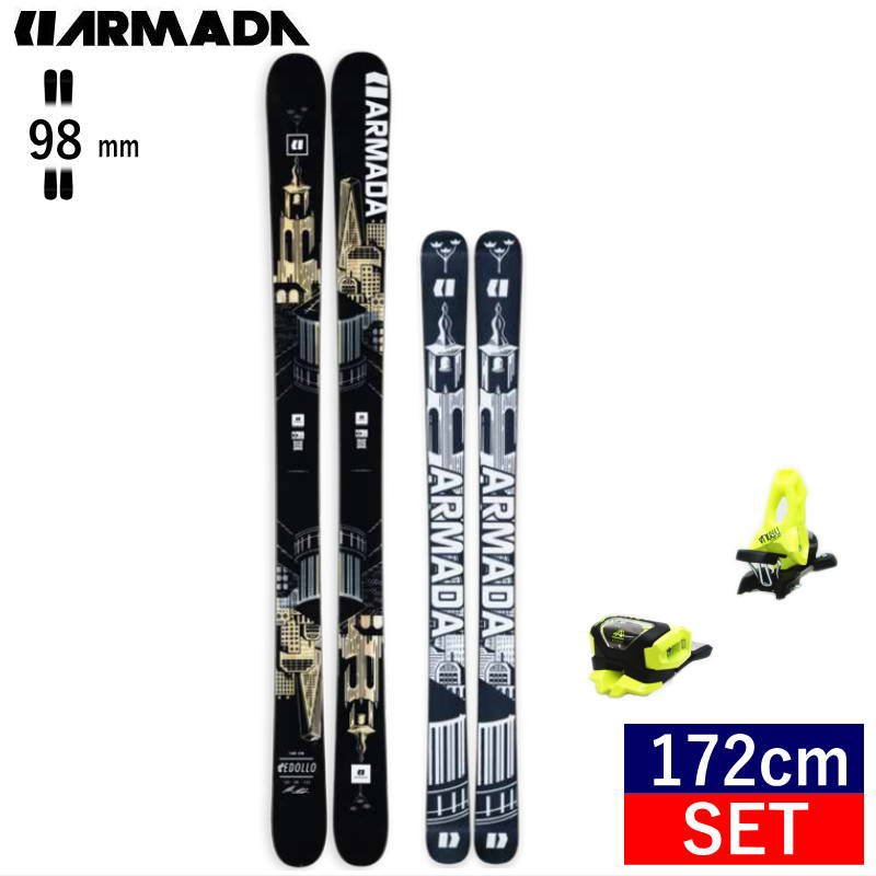 【早期予約商品】[172cm/98mm幅] 23-24 ARMADA EDOLLO+AAATTACK2 11 フリースキー＋ビンディング フリースタイルスキー