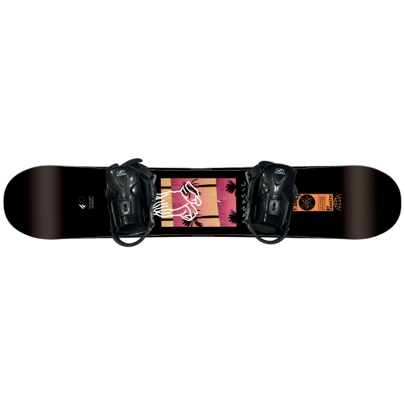 23-24 FANATIC T-DECK BLACK+ZUMA BINDING ファナティック メンズ レディース スノーボード2点セット 型落ち |  | 01