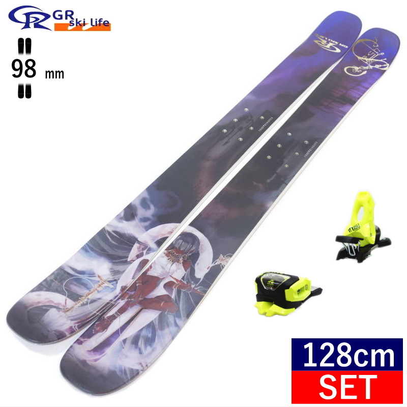 【早期予約商品】[108cm/96mm幅]GR Ski life Klesha+AAATTACK2 11  ショートスキー ファンスキー スキーボード